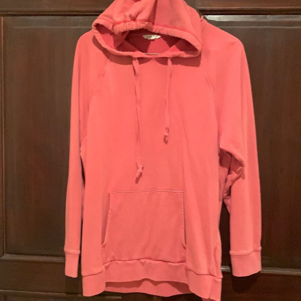 American Eagle, muted red, hooded sweatshirt